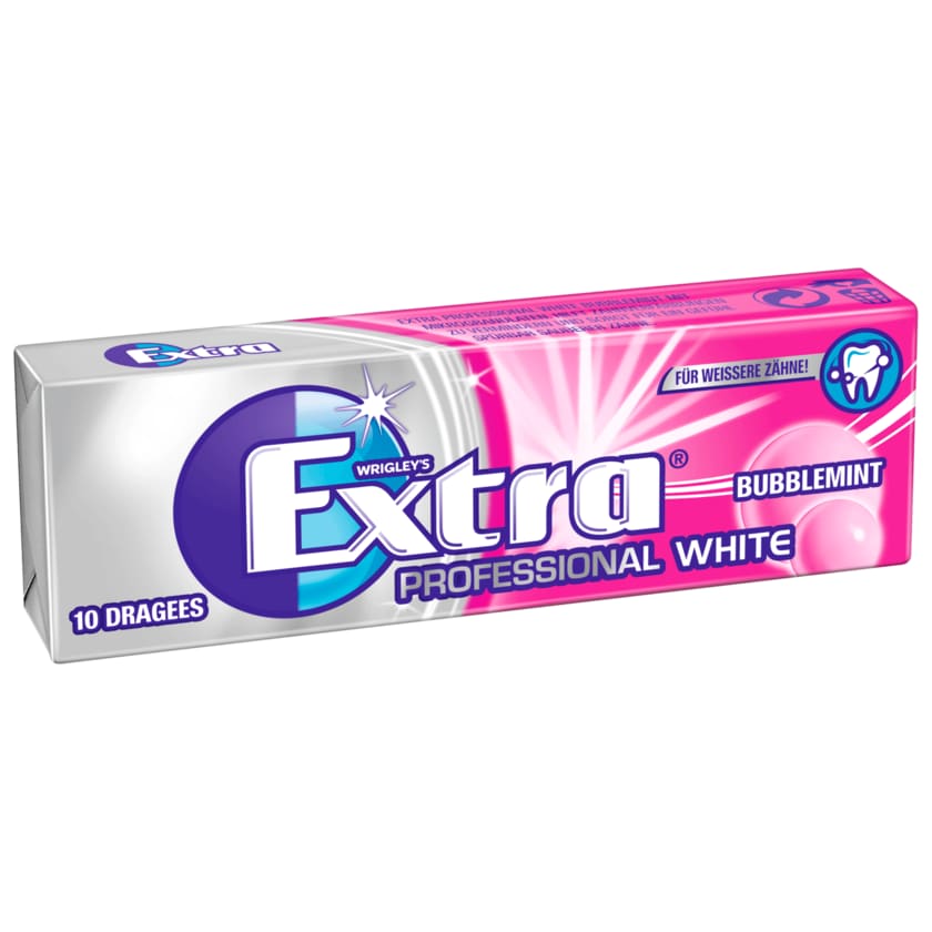 Wrigley's Extra Professional White Bubblemint 10 Dragees